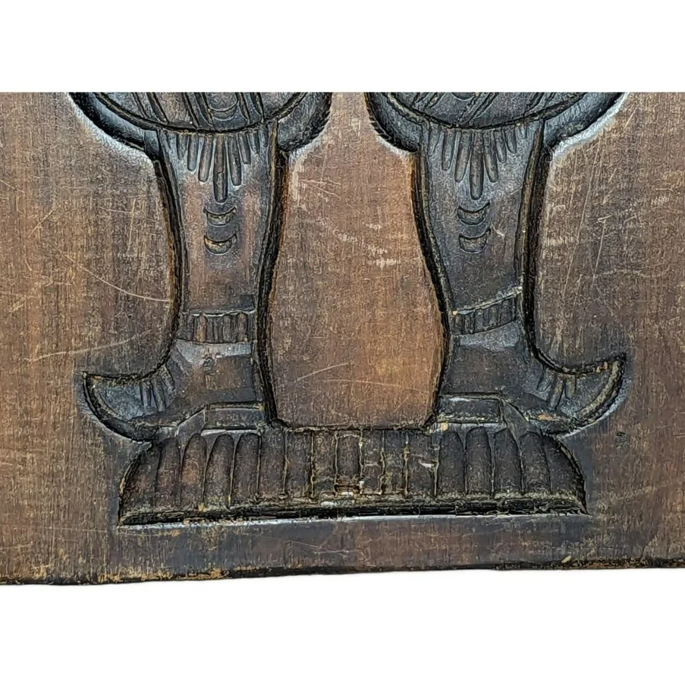 Antique Dutch Ornately Carved Large Wood Speculaas Cookie Mould